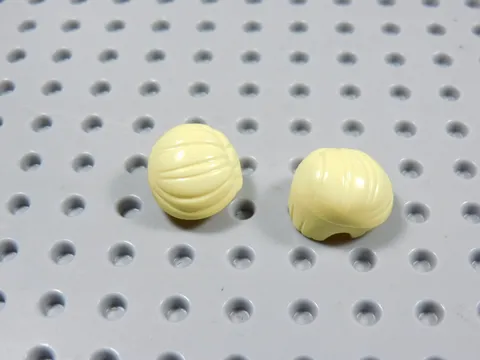LEGO Lot of 2 Yellow Blonde Hair Short Combed to Side Minifig BJ