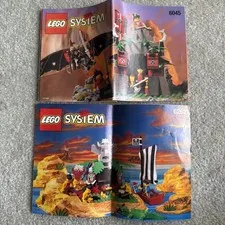 Lego Pirates 6262 King Kahuka's Throne 1994 Instructions & 6045 Ninja surprise