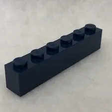 LEGO 3009 Dark Blue Brick 1 x 6 (x1)