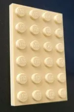 LEGO  3032 TAN PLATE 4x6 ⛭ 1pc, part
