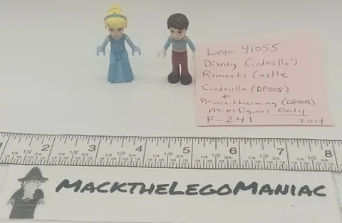 Lego Disney 41055 Castle Cinderella Prince Charming Minifigures Only DP008 DP009