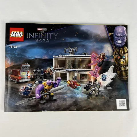 LEGO Marvel Studios The Infinity Saga 76192 Instruction Manual Only Book Booklet