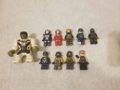 Lego Marvel super hero figures lot of 10 Bigfig hulk iron man captain america