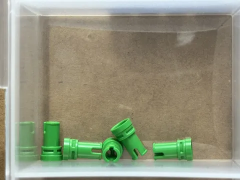LEGO Parts - Bright Green Technic, Pin 1/2 with Stud Holder - No 65826 - QTY 5