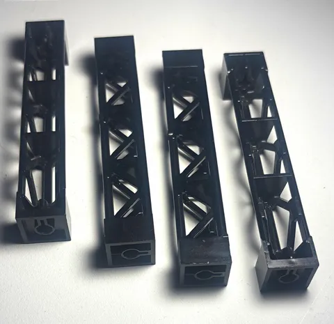 Rare LEGO X4 Lattice Tower 2x2x10 with Cross Pillar Bridge City Creator