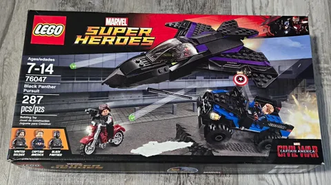 LEGO Marvel Super Heroes 76047 Black Panther Pursuit 287pc Comic Book Box Sealed