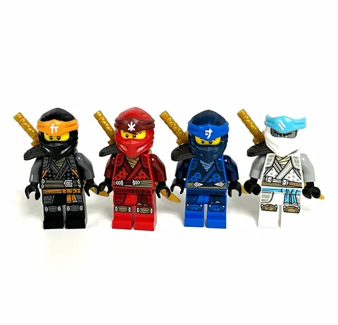 Lego Ninjago Crystallized Ninjas All 4 Kai, Jay, Zane and Cole (Rare)