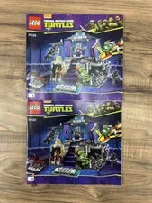 LEGO TMNT Shredder's Lair Rescue 79122 Manual Booklets Only Book 1 and 2