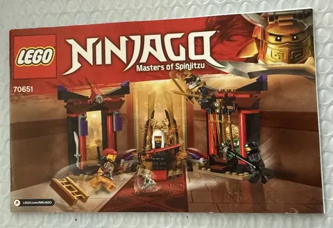 Lego Ninjago Instruction Manual Only 70651