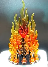 Lego Circle of Flames Fire Crystal Gems Castle Camping City 45 piece Free Ship