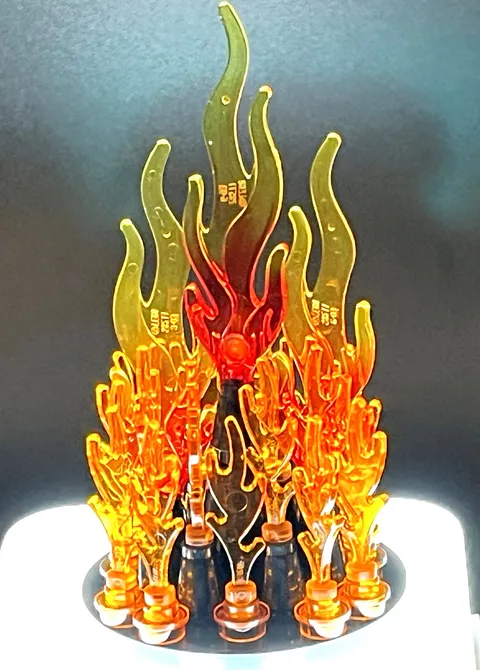 Lego Circle of Flames Fire Crystal Gems Castle Camping City 45 piece Free Ship