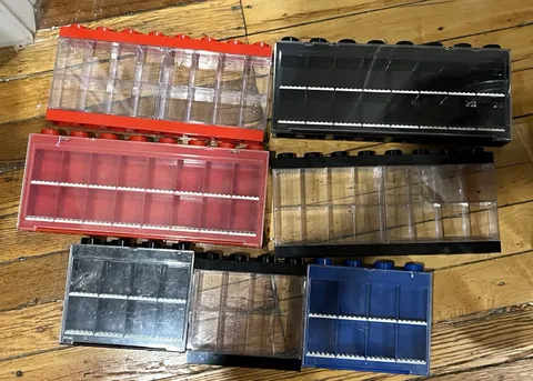 Lego Display Cases Lot Used See Pictures