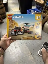 Lego Creator Flatbed Semi Truck With Helicopter 31146 Building Set 2024 New