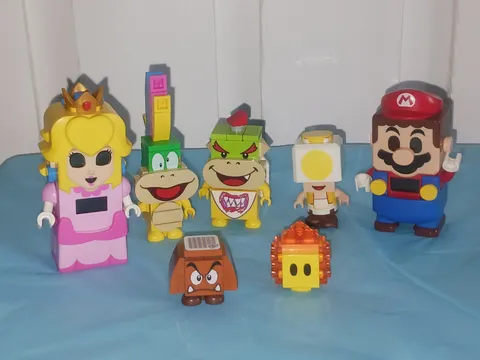 Lego Super Mario Interactive Mario & Princess Peach Figures Tested & Working 