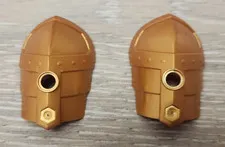 Lego 50602 Reddish Gold Lg Figure Armor Shoulder Smooth Layered Plates Lot Of 2