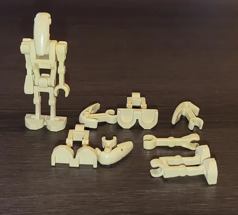 lego Star Wars minifigure Battle Droid Sw001c w/ spare parts