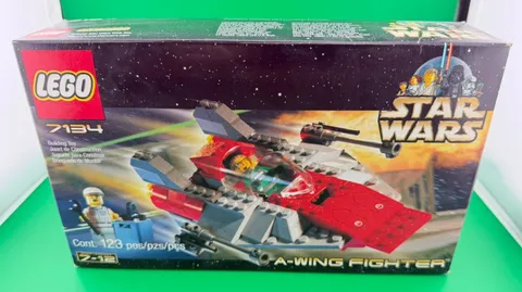 LEGO Star Wars 7134 A-Wing Fighter NEW Factory Sealed Vintage 2000 Retired Set