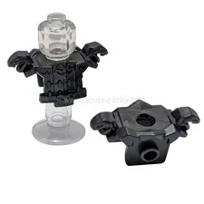 2 NEW LEGO Minifigure Armor Breastplate,Snake,Chain Mail,1 Stud, Pearl Dark Gray