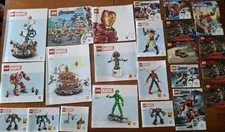 LEGO MARVEL INSTRUCTION BOOK Lot of 23 Booklets