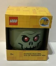 LEGO Storage Products: 40330805 Mini Head Sand Green - Zombie NEW