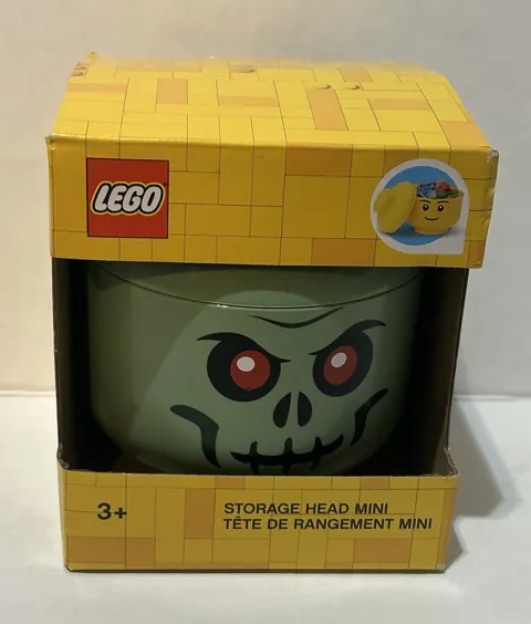 LEGO Storage Products: 40330805 Mini Head Sand Green - Zombie NEW