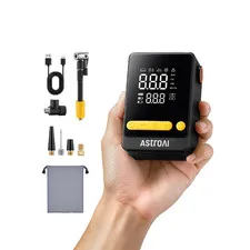 Astroai L10 Mini Bike Pump150Psi Air Pump For Car Tires Tire Pressure Gaugetire