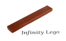 20 LEGO Reddish Brown Tile 1 x 6 Smooth Finish (6636 63324) - (20 Pieces)