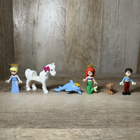 ⭐️ Lego Prince Charming Cinderella Brown Dog Little Mermaid Ariel Dolphin Horse