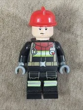 Town City LEGO® Fireman Firefighter Fire Minifigure 60292 Fireman Damaged Head