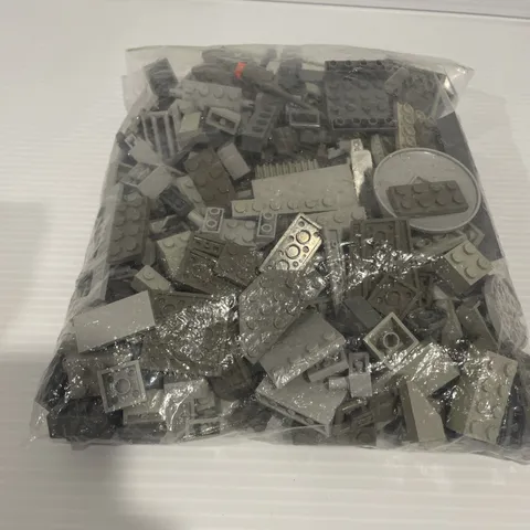 LEGO Grey 500g Assorted Pieces Mixed Bricks Flat Parts Random Bulk Lot  0.5kg
