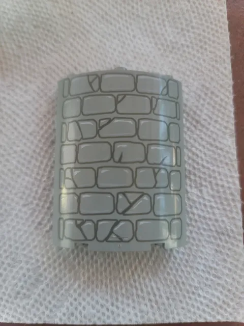 Lego 30562 Light Gray Replacement Parts Pieces, Castle Stone Wall Print