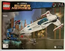 Lego Star Wars MANUAL ONLY 76028 Book 3 Darkseid Invasion  - Excellent Condition