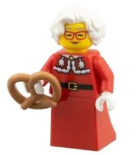 NEW Lego 60475 Minifigure Mrs. Claus with Pretzel City Christmas Sealed