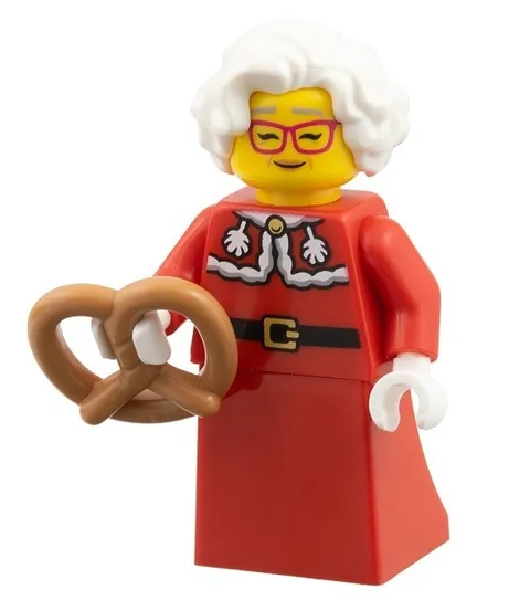 NEW Lego 60475 Minifigure Mrs. Claus with Pretzel City Christmas Sealed