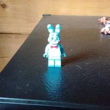LEGO Bonnie Rabbit Minifigure MOC Five Nights at Freddy’s White/Blue Red Bow