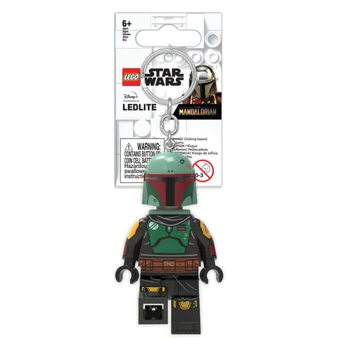 LEGO Star Wars Boba Fett Minifigure Key Light (Keyring / Keychain)