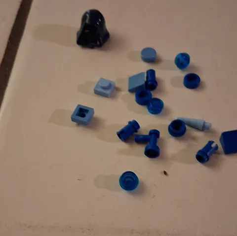 LEGO Blue & Black Plastic Building Toy Pieces Parts Bulk Lot of 14 (14pc)