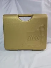 LEGO Metallic Gold Carrying Case Storage Box Container 1997