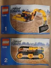 LEGO City 7248 Digger Excavator Instructions Manuals 1 & 2 Complete