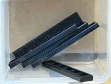 LEGO Parts - Black Tile 1 x 6 - No 6636 - QTY 5