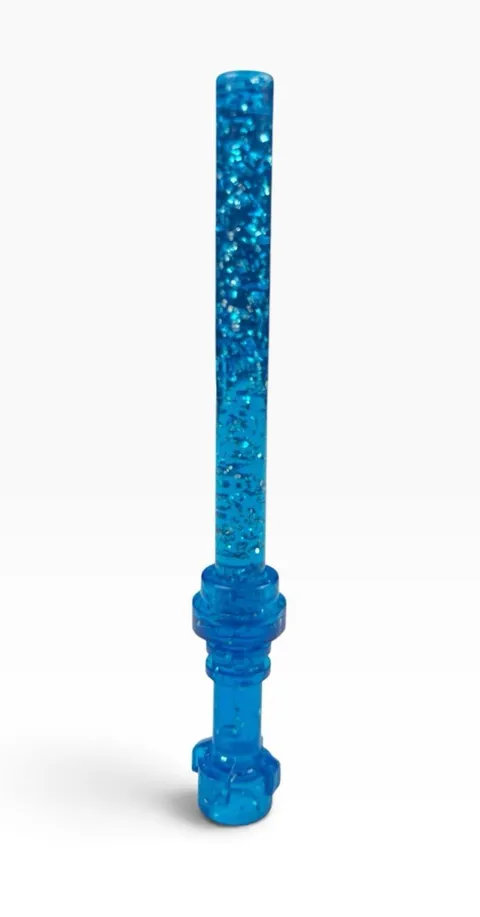 Official Lego Unreleased Color Monochrome Trans Blue Glitter Minifig Lightsaber