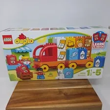 Lego Duplo My First Truck 10818 People Print Bricks Cat New- Open Box 