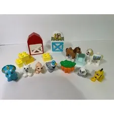 8 Duplo animals & accessories including Disney Pluto dog!