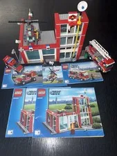 LEGO City~FiIRE STATION #60004~100% COMPLETE w/ Manuals