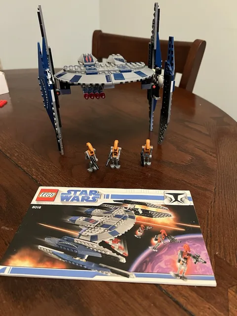 LEGO Star Wars 8016 Hyena Droid Bomber Complete w/ Instructions no box
