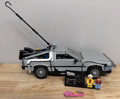 Lego Back to the Future 10300 DeLorean Time Machine Car With Minifigs INCOMPLETE