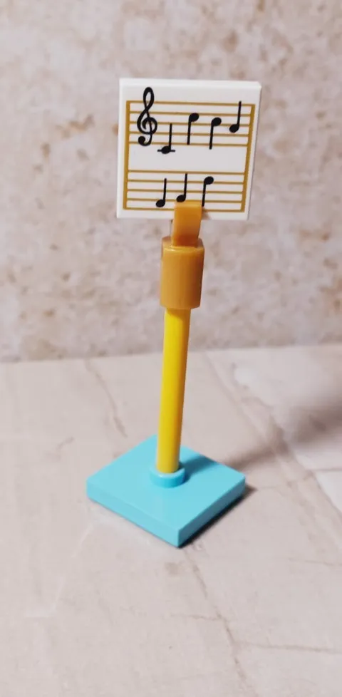 New LEGO Sheet Music Stand Notes Printed Clarinet trumpet Band Stand guitar