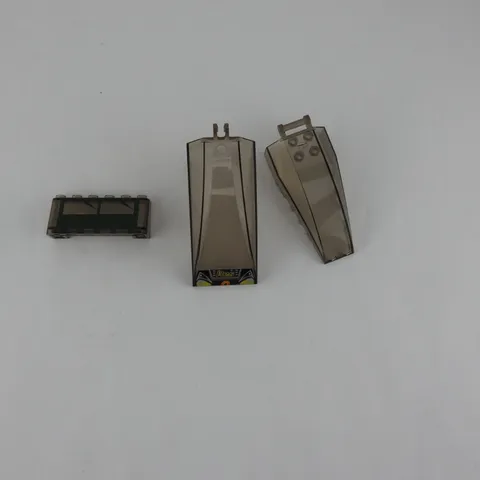 3 Lego Windscreen Curved Wedge Trans Brown Translucent Mixed Lot