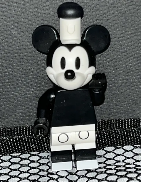 ✅ LEGO Disney Minifigure dis024 Vintage Mickey Mouse Minifig (Series 2) B&W
