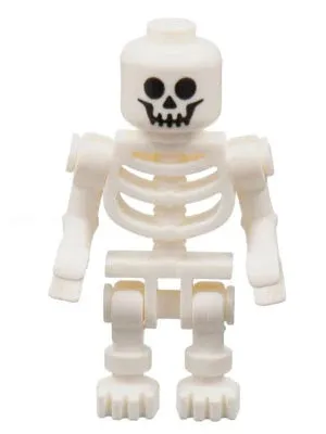 LEGO® Minifigure Town gen099 Skeleton Standard Skull Bent Arms Horizontal Grip